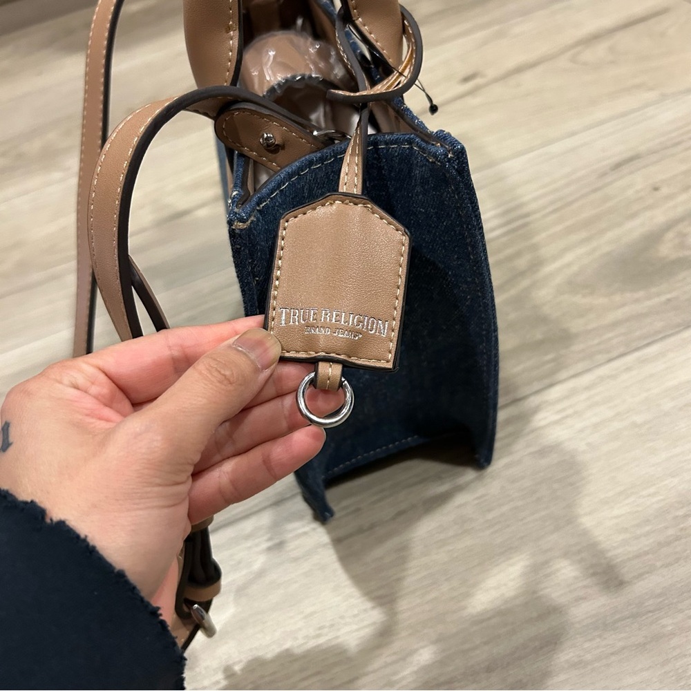 NWT True Religion Denim Small Tote Bag - Picture 9 of 16